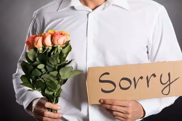 saying sorry through flowers